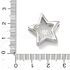 Star Brass Slide Charms KK-P349-18A-P-3