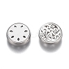 304 Stainless Steel Diffuser Locket Aromatherapy Essential Oil AJEW-N025-04P-4