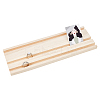 3-Slot Wood Earring Display Card Tray EDIS-WH0021-42-1