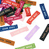 80Pcs 8 Colors Rectangle Clothing Handmade Labels FIND-TA0004-26-2