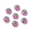 Baking Paint Glass Enamel Beads LAMP-K039-34L-1