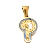 304 Stainless Steel Pendants STAS-K297-01G-P-1