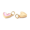 Rack Plating Brass Enamel Charms KK-D073-27G-05-3
