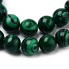 Synthetic Malachite Bead Strands G-Q462-57-8mm-2