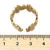 304 Stainless Steel Adjustable Open Cuff Rings for Women LS-RJEW-U060-03A-G-3