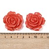 Synthetic Coral Dyed Carved Beads SHEL-Z003-01A-3