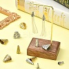 50Pcs 5 Styles Apetalous Alloy Bead Cone FIND-YW0006-39-5