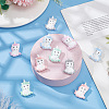 10Pcs 5 Colors  Unicorn Food Grade Eco-Friendly Silicone Beads SIL-DR0001-01-4