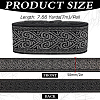 7M Ethnic Style Embroidery Polyester Ribbons OCOR-WH0070-119B-03-2