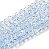 Transparent Baking Paint Glass Beads Strands DGLA-A034-T4mm-D13-1