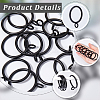30Pcs Iron Curtain Rings with Eyelet IFIN-SP0001-16A-6