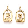 304 Stainless Steel Pendants STAS-N109-195G-1