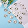 16Pcs 8 Style Stainless Steel Pendants STAS-SZ0002-01-4
