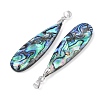 Natural Paua Shell Pendants KK-C135-05B-2