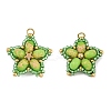Handmade Glass Seed Beaded & Synthetic Dyed Imperial Jasper Beads Pendants PALLOY-MZ00752-2