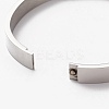 Non-Tarnish 304 Stainless Steel Bangles STAS-I169-03B-P-2