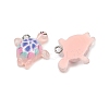 Transparent Resin Pendants RESI-F058-01A-2