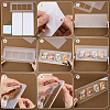 Acrylic and Iron Card Sleeve  Display Stands ODIS-WH0100-06-3