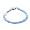 Glass Seed Bead Beaded Bracelets BJEW-JB05255-2