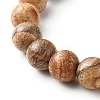 Natural Mixed Stone Round Beads Stretch Bracelets BJEW-JB06637-7