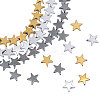 3Strands 3 Colors Non-magnetic Synthetic Hematite Bead Strands G-CA0001-81A-1