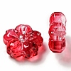 Spray Painted Transparent Glass Beads X-GLAA-F119-01-3