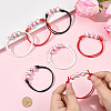15Pcs 3 Colors Sport Theme Acrylic Beaded Bracelets for Men Women BJEW-SP0001-23-5