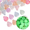 Opaque Luminous Glitter Powder Acrylic Pendants OACR-G052-12A-1