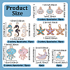 78Pcs 13 Styles Alloy Enamel Pendants ENAM-UN0001-22-3