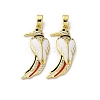Brass Micro Pave Cubic Zirconia Pendants KK-F903-02G-1