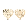 Long-Lasting Plated Brass Links Connector Charms KK-K336-46B-KCG-1
