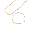 Glass & CCB Plastic Beaded Necklaces & Bracelets Sets FS-WGA4156-03-3