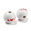 Printed Wood Beads WOOD-A022-01E-2