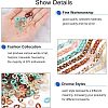 700Pcs 7 Color Acrylic Linking Rings SACR-FH0001-05-4