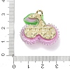 AB Color Alloy & Resin Beaded Pendants RE-CBA4A70-02D-3