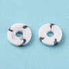Handmade Two Tone Polymer Clay Beads CLAY-N008-B010E-2