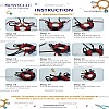 DIY Handmade Woven Cotton Ladybird Keychain Making Kits DIY-SC0028-10-8