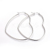 Tarnish Resistant 201 Stainless Steel Hoop Earrings LS-EJEW-A052-09A-1