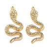 Rack Plating Alloy Pendants with Rhinestone PALLOY-Q005-03G-01A-1