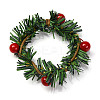 Christmas Theme Iron Napkin Rings AJEW-G062-01E-1