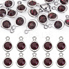 20Pcs Faceted Glass Charms RGLA-TADJ0001-01E-1