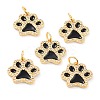 Real 18K Gold Plated Brass Micro Pave Cubic Zirconia Charms ZIRC-L100-085G-02-1