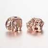 Elephant Alloy Beads PALLOY-L161-03RG-1