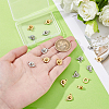 16 Sets 2 Colors 201 Stainless Steel Snap Clasps STAS-HY0001-90-3
