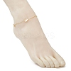 304 Stainless Steel Butterfly Link Chain Anklets for Women AJEW-AN00700-3