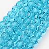 Transparent Glass Bead Strands GLAA-G013-4mm-49-1