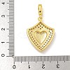 Rack Plating Brass Micro Pave Cubic Zirconia Pendants KK-I718-10G-04-3