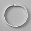High Carbon Steel Stretch Arm Bracelets for Men BJEW-WH0020-10S-1