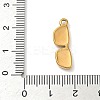 304 Stainless Steel Enamel Pendants STAS-I359-02G-05-3