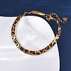 304 Stainless Steel Snake Chain Bracelets for Women BJEW-A034-03G-5